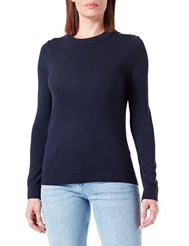 BOSS Damen Feganas Pullover aus Schurwolle mit Rundhalsausschnitt Hellblau XXL von BOSS