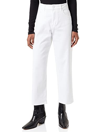 BOSS Damen J31 Tucson Straight Jeans, Weiß (Natural 102), W29 (Herstellergröße: 29) von BOSS