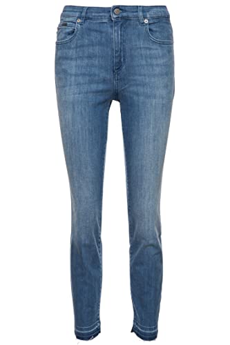 BOSS Women's Slim Crop 4.1 Jeans-Trousers, Bright Blue, 28 von BOSS