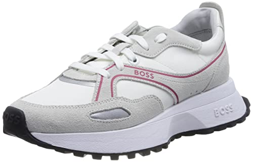 BOSS Damen Jonah_Runn_txsdW Sneaker, Open White126, 40 EU von BOSS