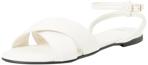 BOSS Damen Millie NA Sandal, Open White116, 40 EU von BOSS