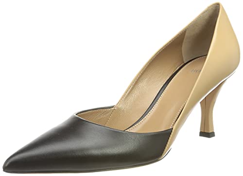 BOSS Damen Olivia ContrPump70-C Pump, Black2, 35.5 EU von BOSS