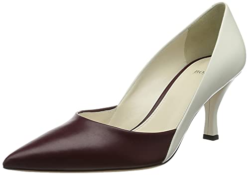 BOSS Damen Olivia ContrPump70-C Pump, Dark Red603, 37 EU von BOSS