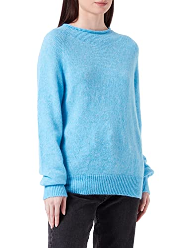 BOSS Women's C_Fesperanzan Sweater, Open Blue, XL von BOSS