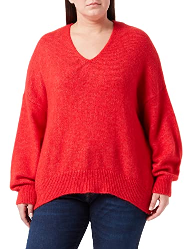 BOSS Women's C_Fondianan Sweater, Bright Red, L von BOSS