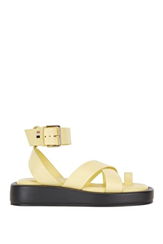 BOSS Damen Scarlet C Sandalen, Medium Yellow721, 35 EU von BOSS