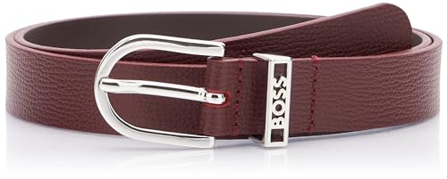 BOSS Damen Scarlet-CL_Sz25 Belt, Dark Red601, 90 von BOSS