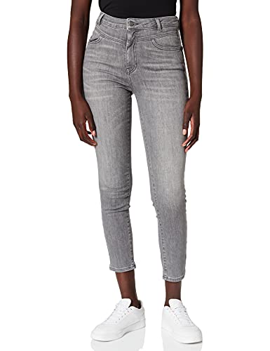 BOSS Damen Skinny Crop 1.2 Graue Skinny-Fit Jeans aus Super-Stretch-Denim von BOSS