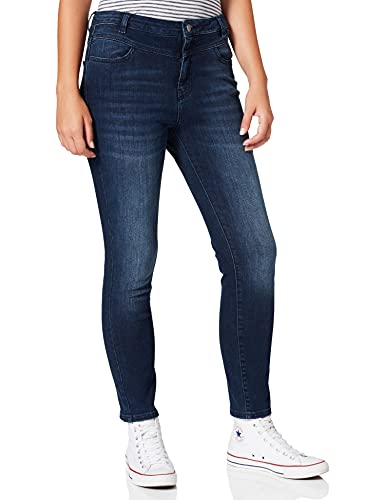 BOSS Damen Skinny Crop 1.2 Skinny-Fit Jeans aus dunkelblauem Super-Stretch-Denim von BOSS