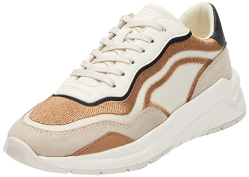 BOSS Damen Skylar_Runn_meemb Sneaker, Open Beige280, 35 EU von BOSS