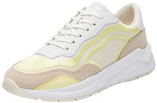 BOSS Damen Skylar_Runn_meemb Sneaker, Open White127, 37 EU von BOSS