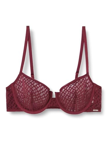 BOSS Damen Underwire Bra B Lace Underwire Bra, Dark Purple501, 85B von BOSS