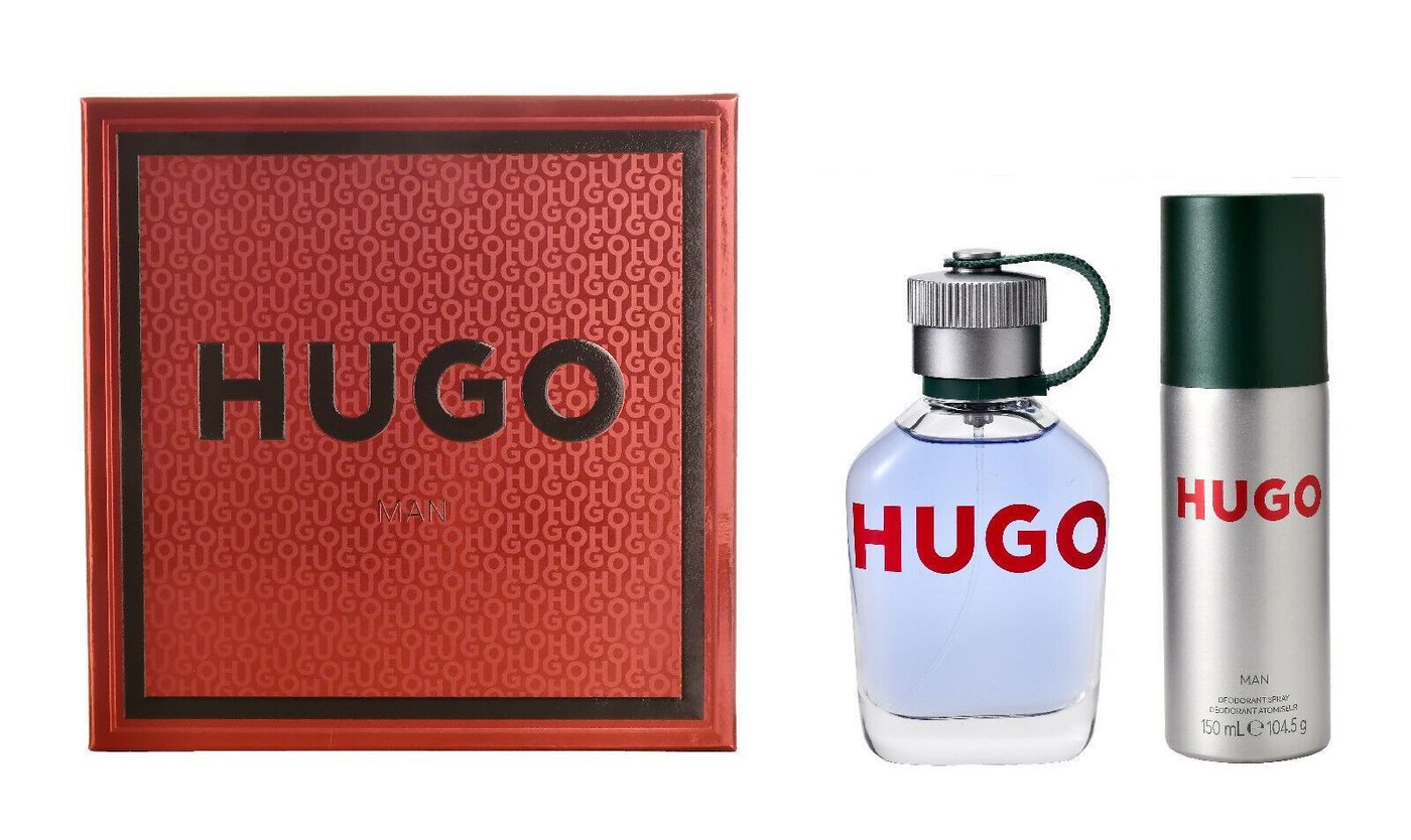 BOSS Duft-Set Hugo Man Set, 2-tlg., Eau de Toilette, Deo Spray, von BOSS