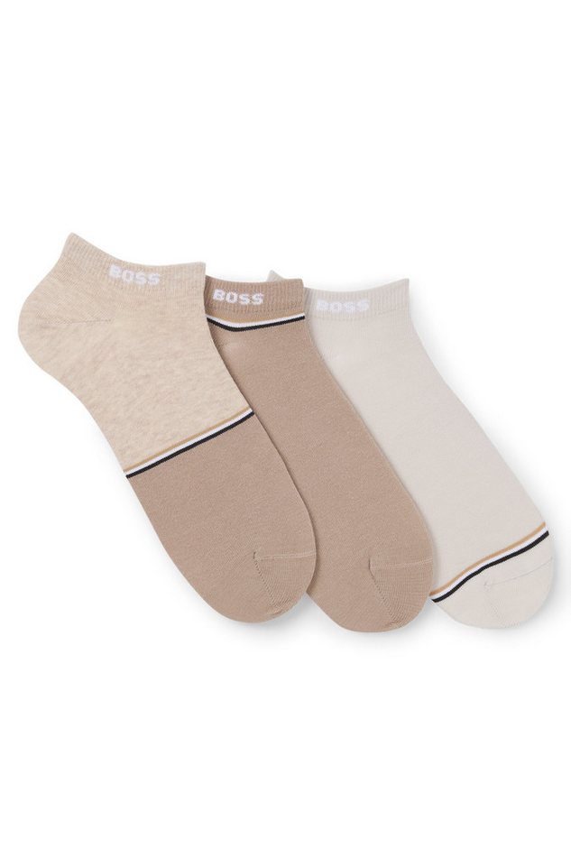 BOSS Freizeitsocken 3P AS Colorblock (Packung, 3-Paar) Mit BOSS Logoschriftzug von BOSS