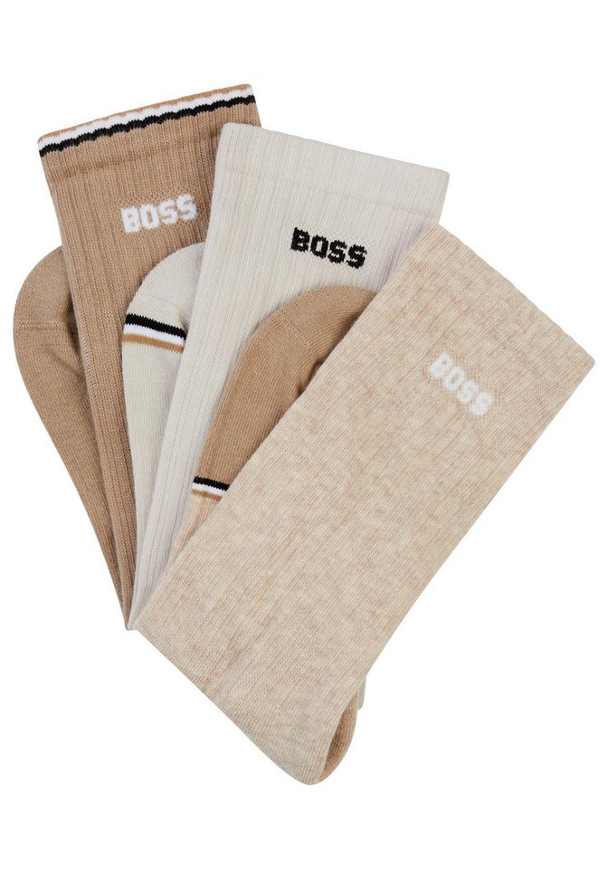 BOSS Freizeitsocken 3PQSRibColorblock (3-Paar) Mit BOSS Logoschriftzug von BOSS