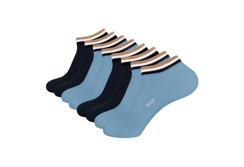 BOSS Freizeitsocken AS Uni Stripe CC (4-Paar) mit eingesticktem Markenschriftzug von BOSS