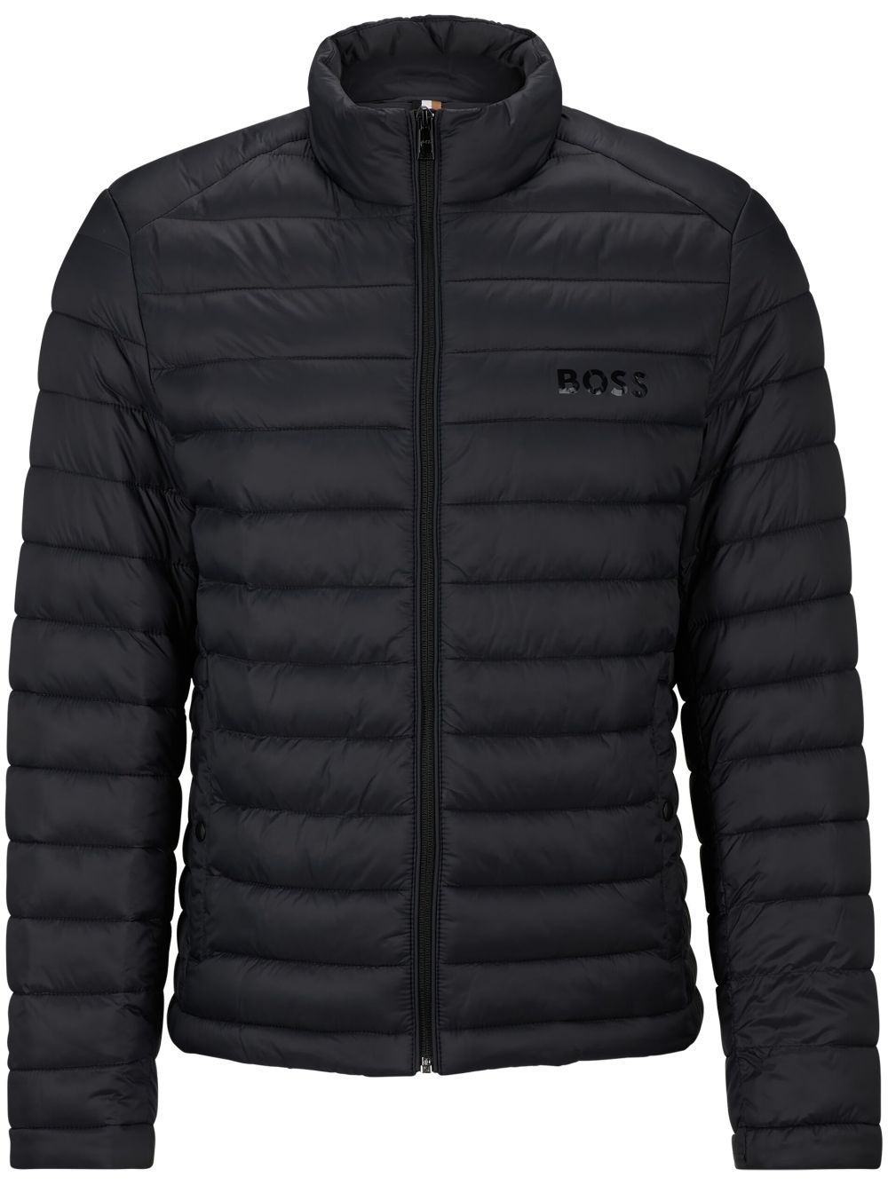 BOSS Gefütterte Jacke mit Logo-Applikation - Schwarz von BOSS