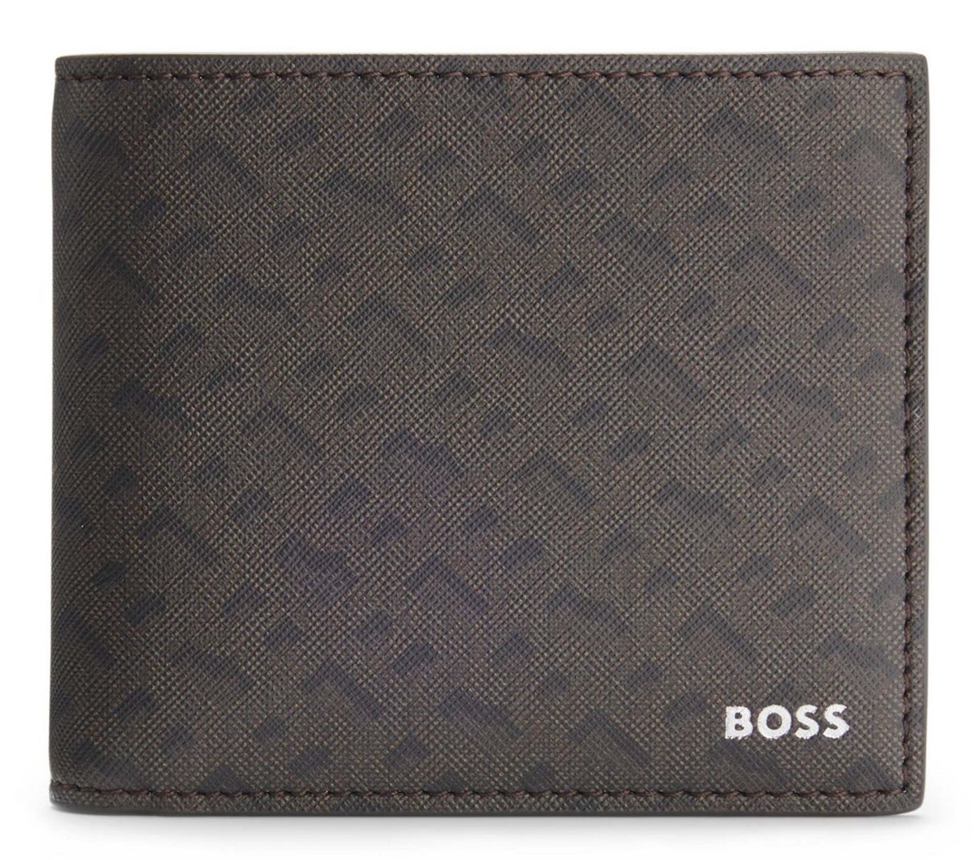 BOSS Geldbörse 4 CC Coin Wallet, aus echtem Leder von BOSS