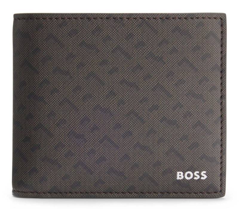 BOSS Geldbörse 4 CC Coin Wallet, aus echtem Leder von BOSS