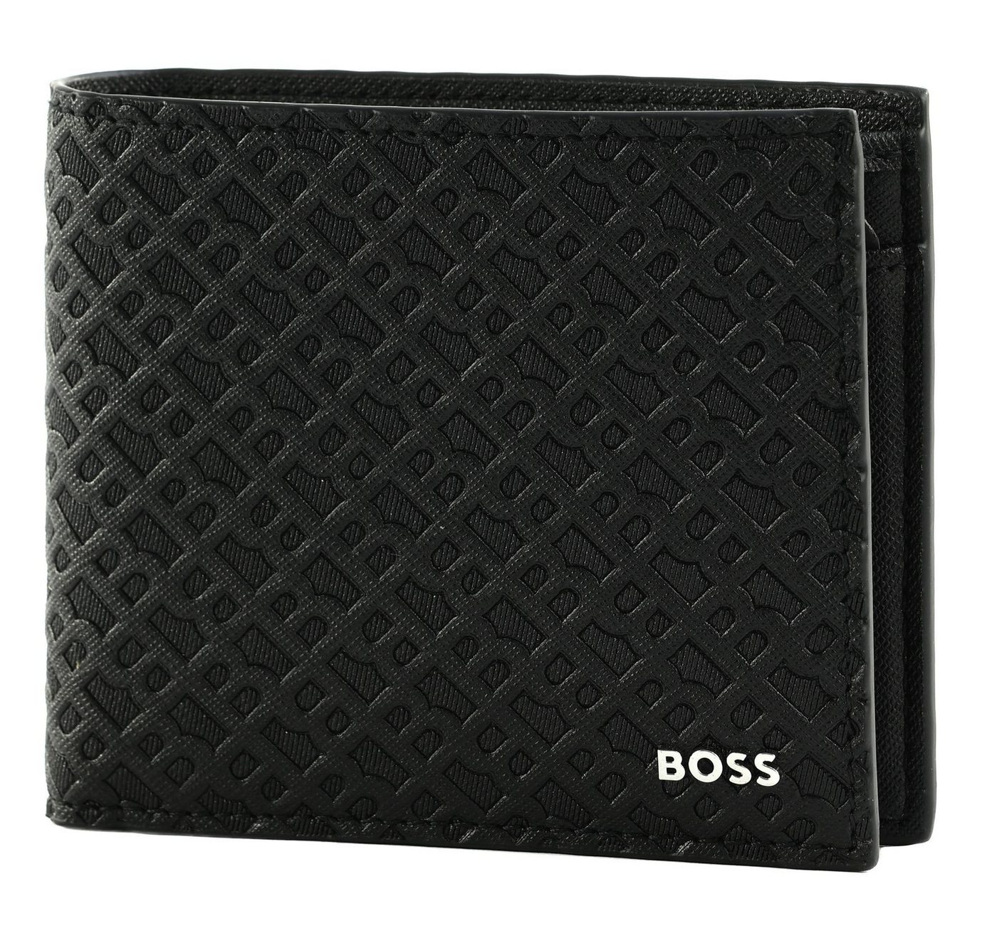 BOSS Geldbörse 4 CC Coin Wallet, aus echtem Leder von BOSS