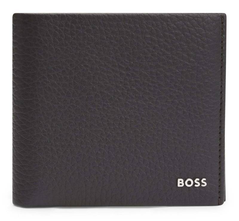 BOSS Geldbörse 4 CC Coin Wallet, aus echtem Rindsleder von BOSS