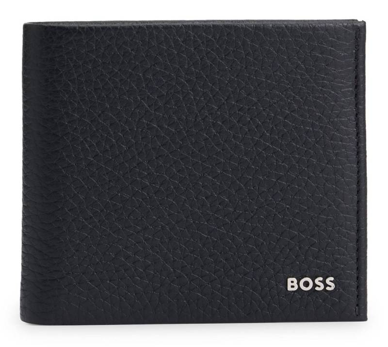 BOSS Geldbörse 4 CC Coin Wallet, aus echtem Rindsleder von BOSS