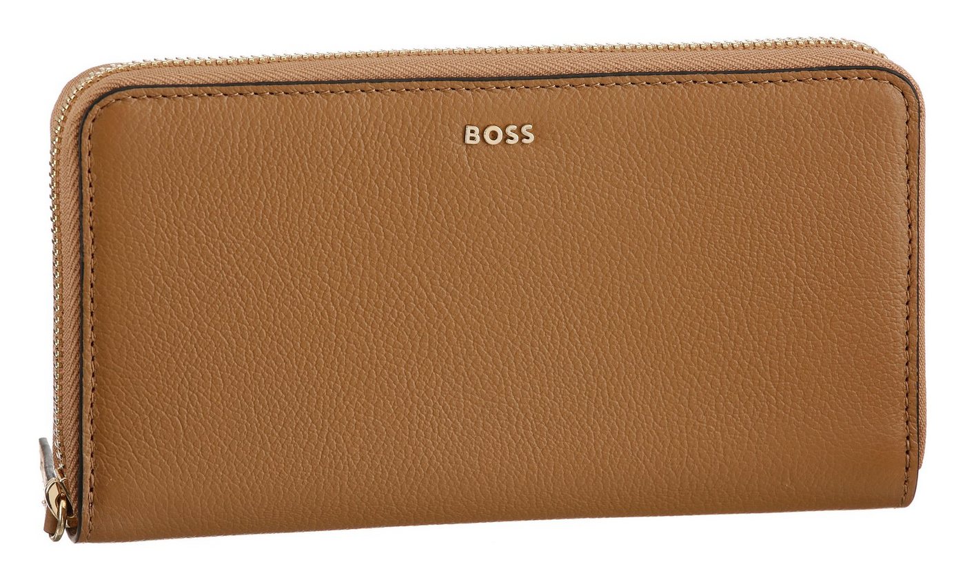 BOSS Geldbörse Alyce Travel Wallet, Wallet, Geldbeutel, zertifiziertes Leder (Leather Working Group) von BOSS