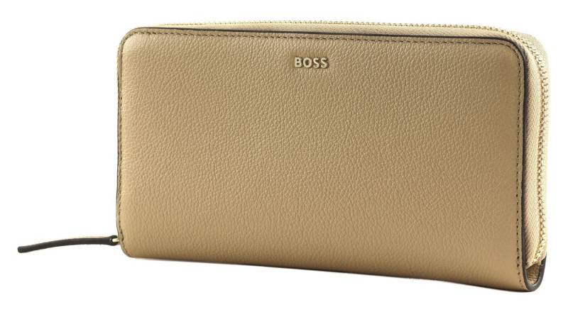 BOSS Geldbörse Ziparound Wallet, aus echtem Rindsleder von BOSS