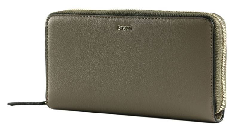 BOSS Geldbörse Ziparound Wallet, aus echtem Rindsleder von BOSS