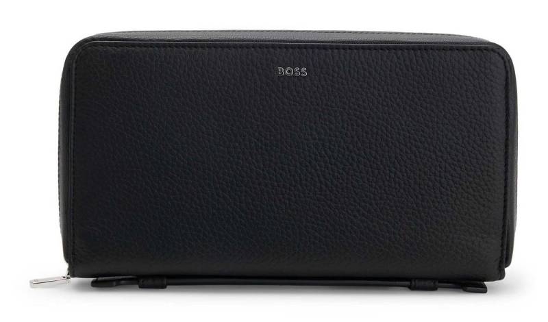 BOSS Geldbörse Ziparound Wallet, aus echtem Rindsleder von BOSS