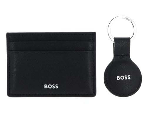 BOSS Giftset Card Case & Tracertag Black von BOSS