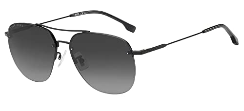 BOSS Hugo 1286/F/SK Matte Black/Grey Shaded 61/15/150 Herren Sonnenbrillen von HUGO BOSS
