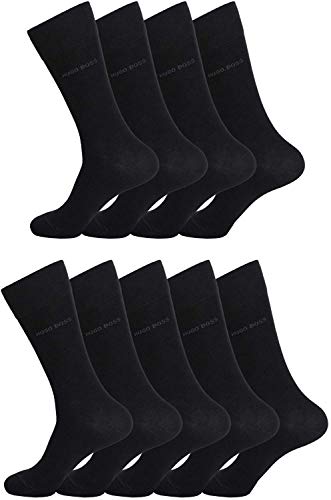 BOSS HUGO Herren Socken Strümpfe Business Allround RS SP 50388453 9 Paar, Farbe:Schwarz, Größe:43-46, Artikel:-001 black_A von Hugo Boss