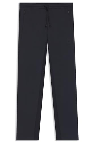 BOSS Herren Hadim Rib Jogginghose aus elastischem Baumwoll-Mix Dunkelblau402 XXXL von BOSS