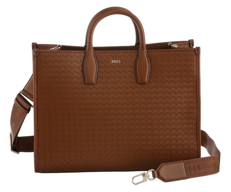 BOSS Henkeltasche Sandy Tote, Shopper, Damen Umhängetasche mit Schnallenverschluss von BOSS