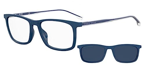 BOSS Hugo Unisex 1150/cs Sunglasses, FLL/KU Matte Blue, One Size von HUGO BOSS