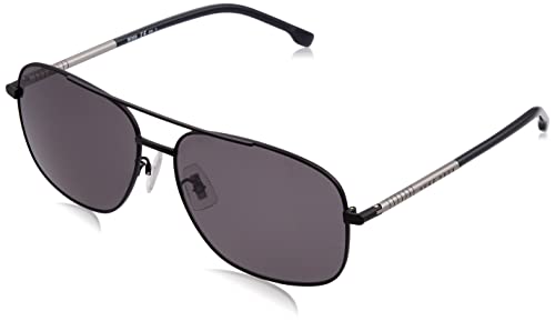 BOSS Herren 1177/F/S Sonnenbrille, Nero Opaco Rutenio, 63 von HUGO BOSS