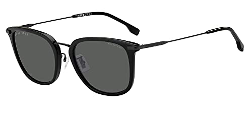 BOSS Herren 1287/F/SK Sonnenbrille, Black, 56 von HUGO BOSS