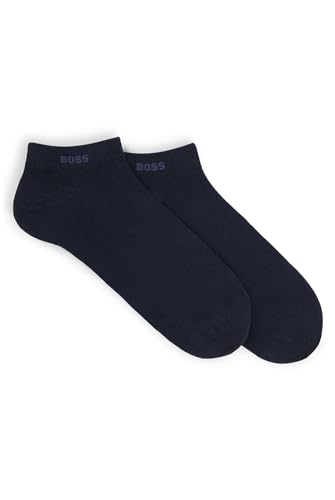 BOSS Herren Sneaker Socken Business Socks AS Uni CC 2 Paar, Farbe:Blau, Größe:43-46, Artikel:-401 dark navy von BOSS