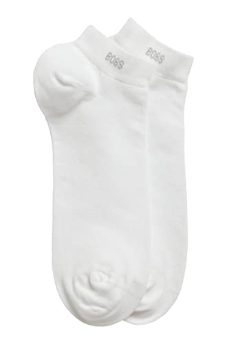 BOSS Herren 2p Uni Cc Sneakersocken, -100 white, 39-42 EU von BOSS