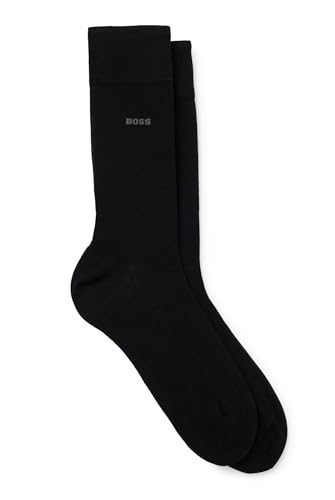 BOSS Herren 2P RS Tom MC Zweier-Pack mittelhohe Socken aus Stretch-Baumwolle Schwarz 39-42 von BOSS