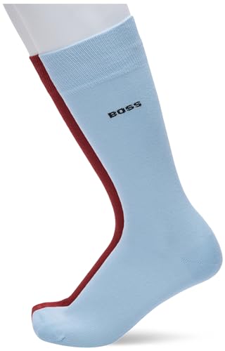 BOSS Herren 2P RS Uni Colors CC Regular_Socks, Open Brown248, 40-46 von BOSS