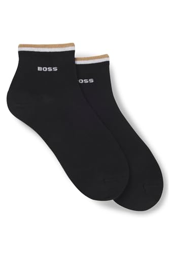 BOSS Herren 2p Stripe Cc SHORT_SOCKS, Black1, 43-46 EU von BOSS
