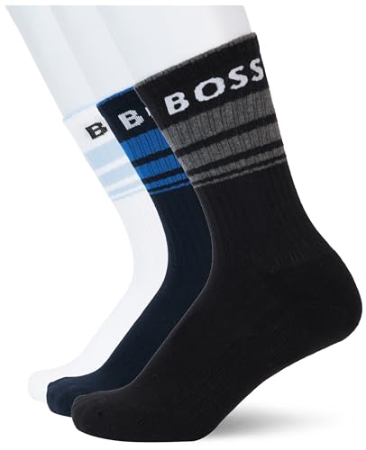 BOSS Herren 3P QS Rib Stripe CC, Open Miscellaneous961, 40-46 EU von BOSS