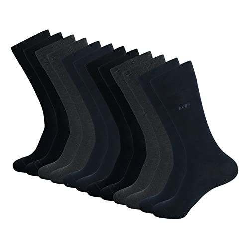 BOSS Herren 6er Pack RS Uni CC Socken, sortiert, 43-46 von HUGO BOSS
