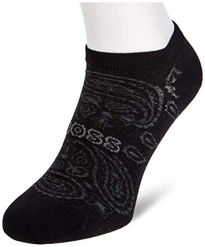 BOSS Herren AS Bandana CC Sneakersocken, Black1, 43-46 von BOSS