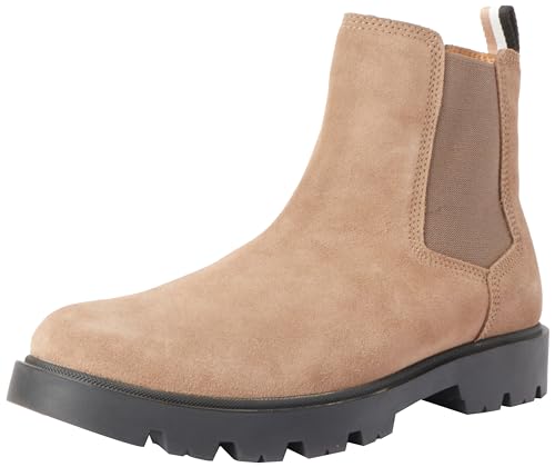 BOSS Herren Adley_Cheb_sd Chelsea_Boot, Medium Beige, 40 EU von BOSS