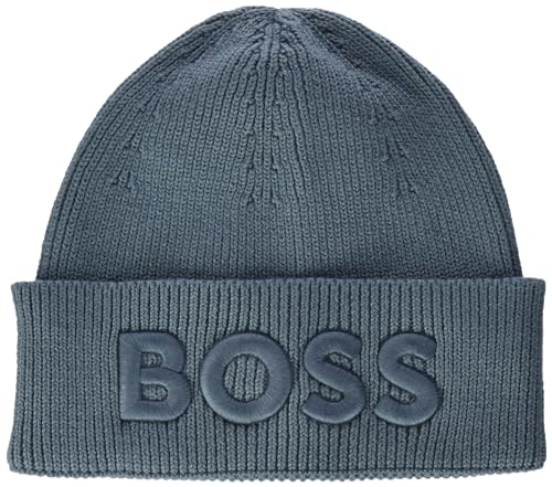 BOSS Herren Afox Beanie, Open Green375, Einheitsgröße EU von BOSS