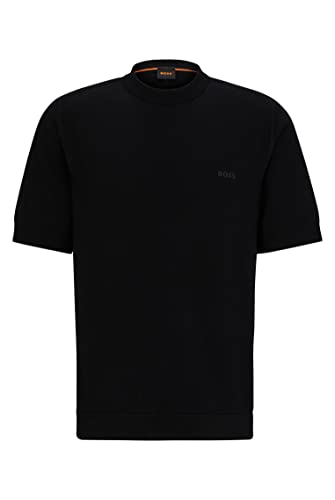 BOSS Herren Amotish Knitted-Sweater, Black1, S EU BOSS Herren Amotish Knitted-Sweater, Black1, S EU von BOSS