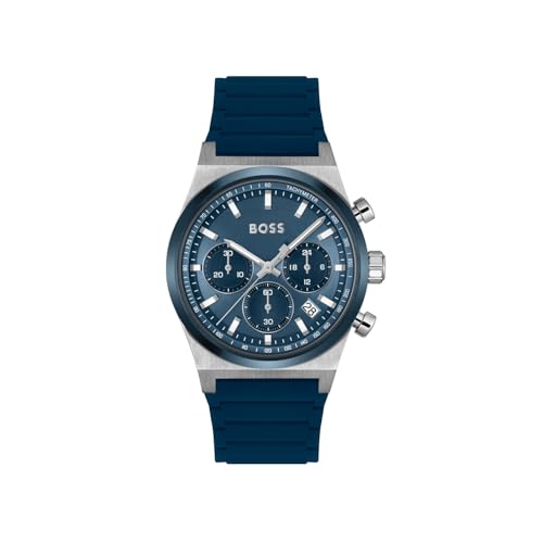 BOSS Herren Analog Quarz Uhr mit Silikon Armband 1514243 BOSS Herren Analog Quarz Uhr mit Silikon Armband 1514243 von BOSS